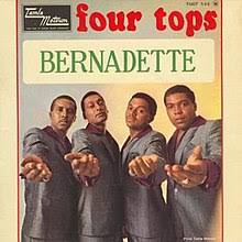 The Four Tops Bernadette cover artwork