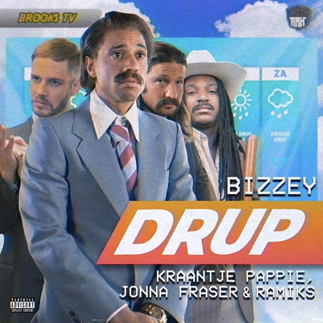 Bizzey ft. featuring Kraantje Pappie, Jonna Fraser, & Ramiks DRUP cover artwork