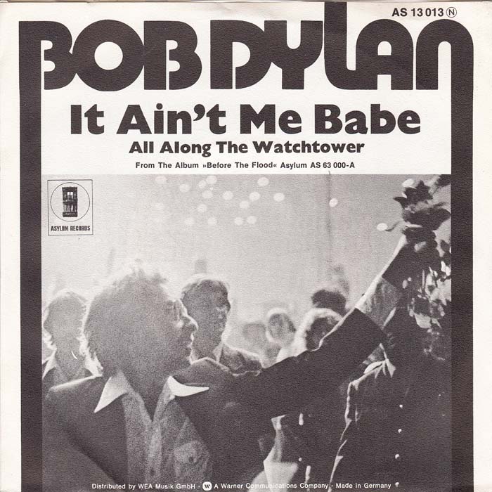 Bob Dylan It Ain&#039;t Me Babe cover artwork