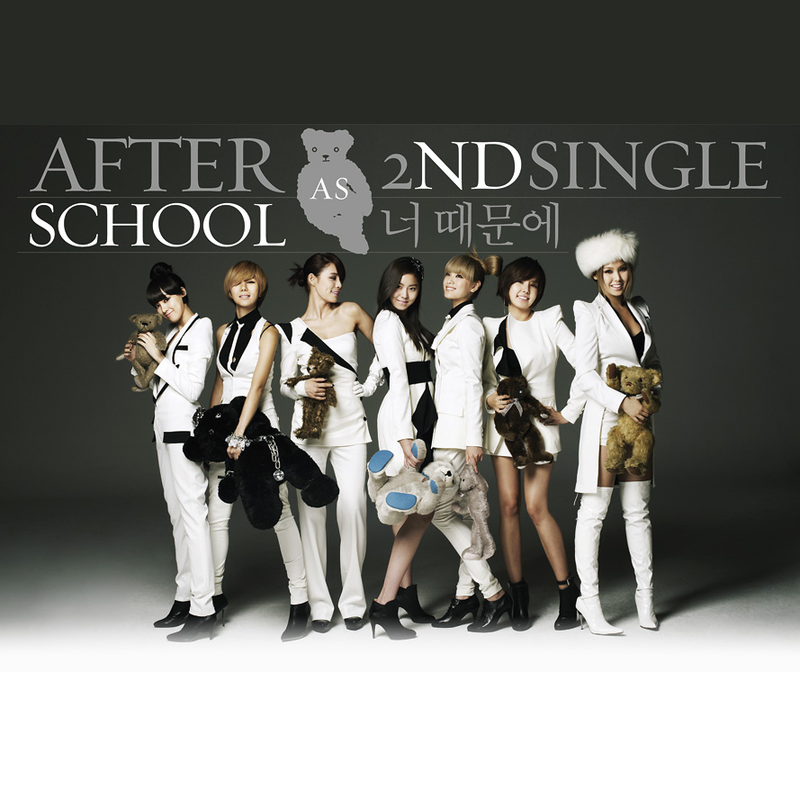 After School 2nd Single 너 때문에 cover artwork
