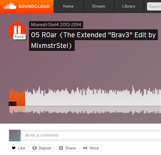 MixmstrStel4 — Brave Roar cover artwork