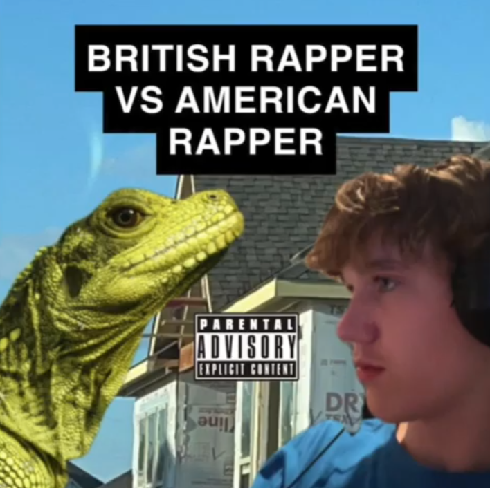 Hood Guy BRITISH RAPPER VS AMERICAN RAPPER cover artwork