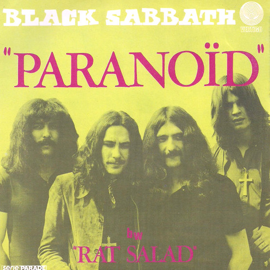 Black Sabbath Paranoid cover artwork