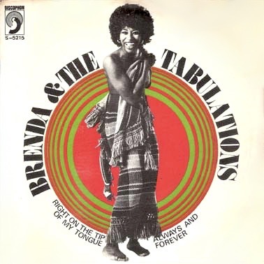 Brenda and the Tabulations Right on the Tip of My Tongue cover artwork