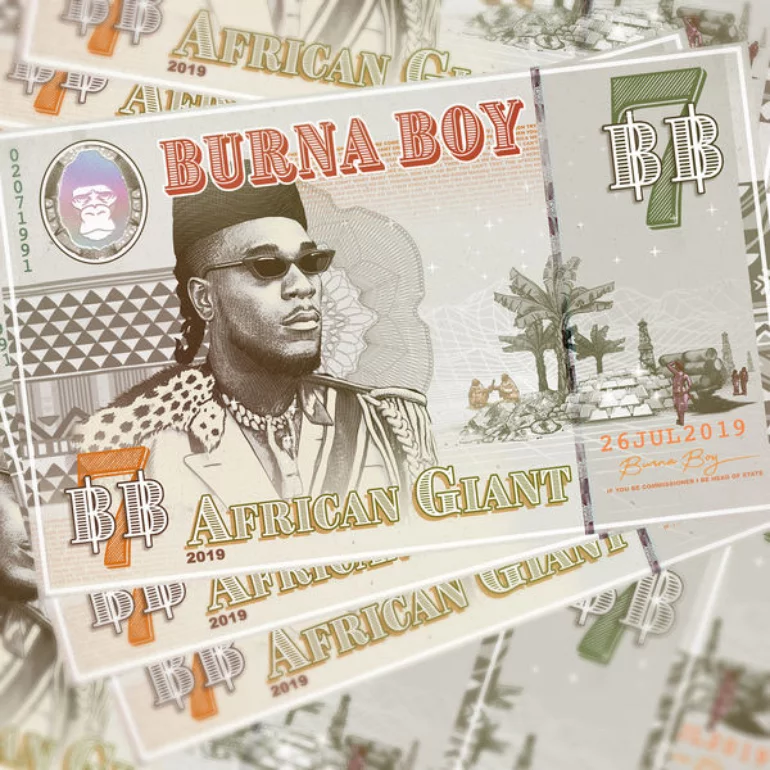 Burna Boy African Giant cover artwork