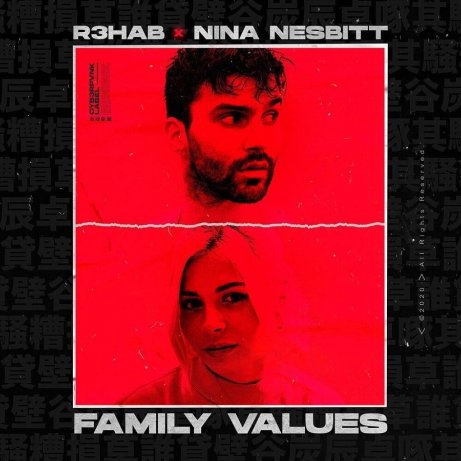 R3HAB & Nina Nesbitt — Family Values cover artwork