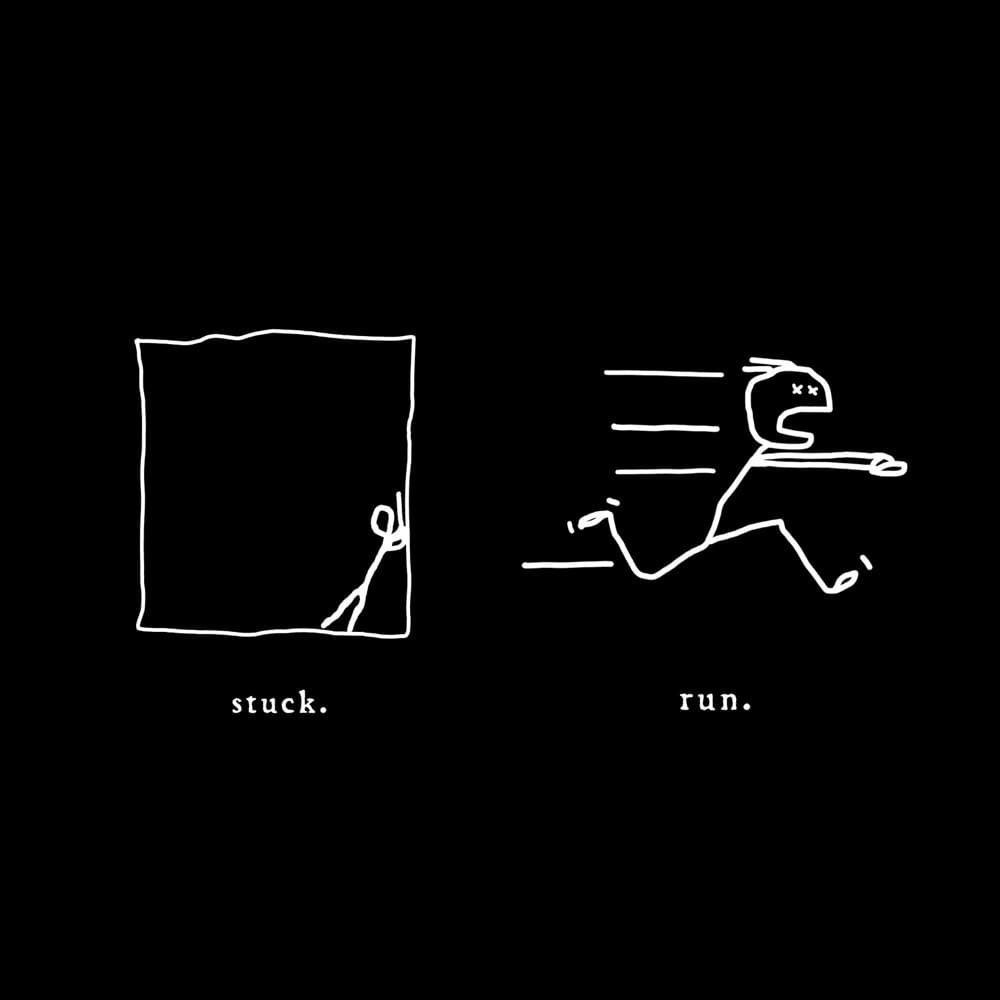 HARRY WAS HERE — run. cover artwork