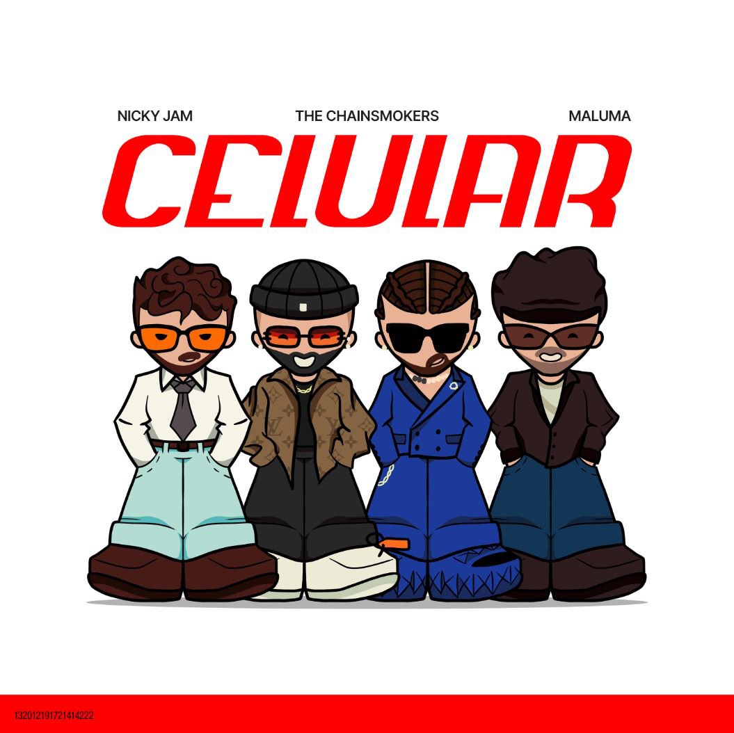 Nicky Jam, Maluma, & The Chainsmokers — Celular cover artwork