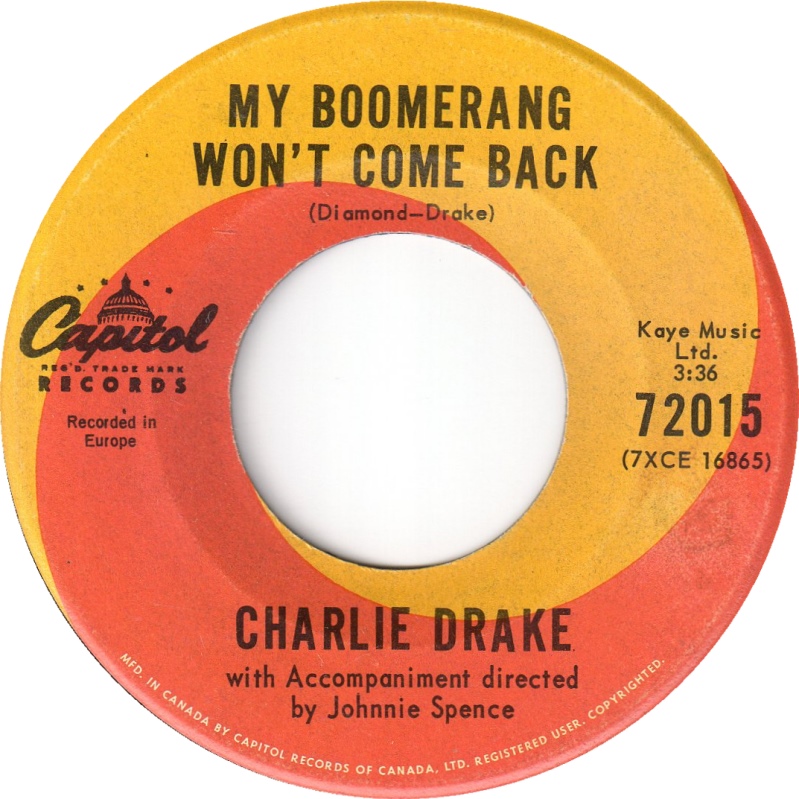Charlie Drake — My Boomerang Won&#039;t Come Back cover artwork