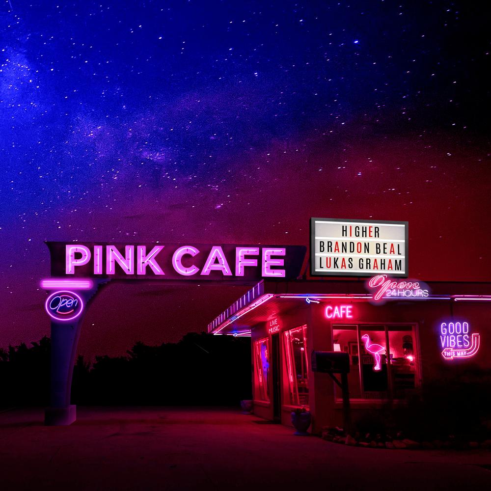 Pink Cafe & Brandon Beal featuring Lukas Graham — Higher cover artwork