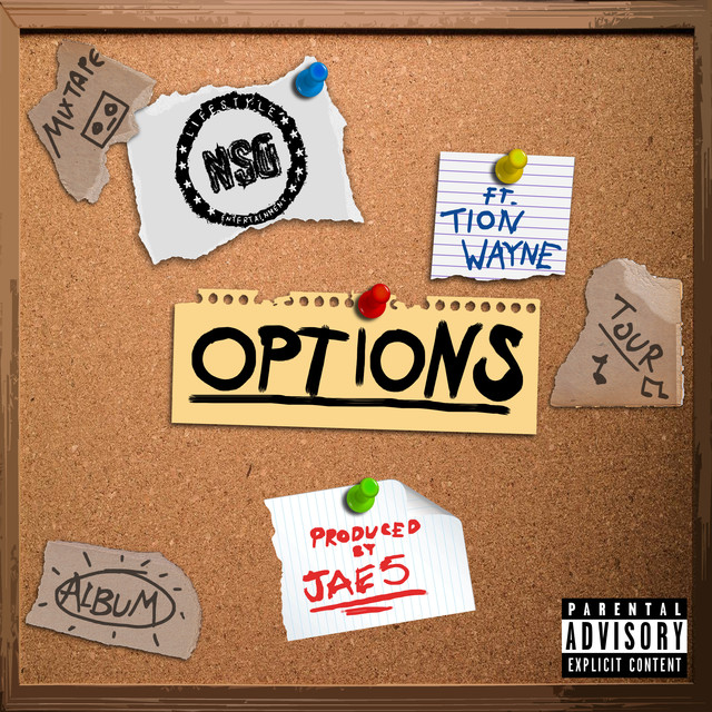 NSG ft. featuring Tion Wayne Options cover artwork
