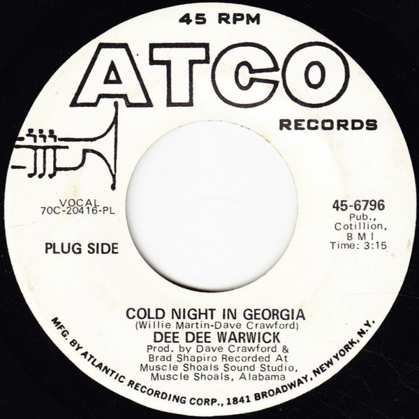 Dee Dee Warwick — Cold Night In Georgia cover artwork