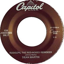 Dean Martin Rudolph The Red-Nosed Reindeer cover artwork