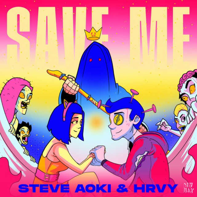Steve Aoki & HRVY Save Me cover artwork