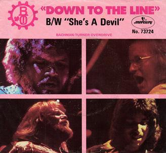 Bachman-Turner Overdrive — Down to the Line cover artwork