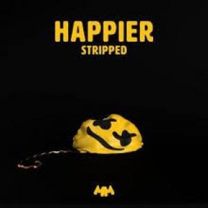 Marshmello & Bastille — Happier - Stripped cover artwork