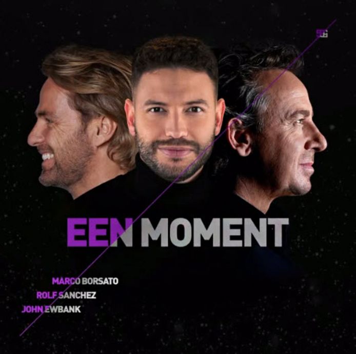 Marco Borsato, Rolf Sanchez, & John Ewbank Een Moment cover artwork