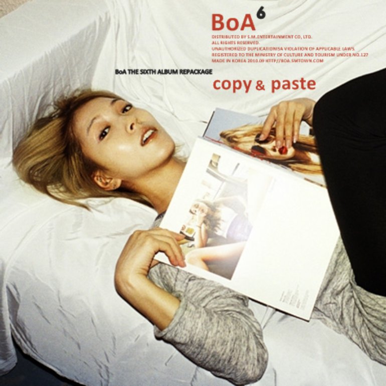 BoA — Copy &amp; Paste - The 6th Album Repackage cover artwork