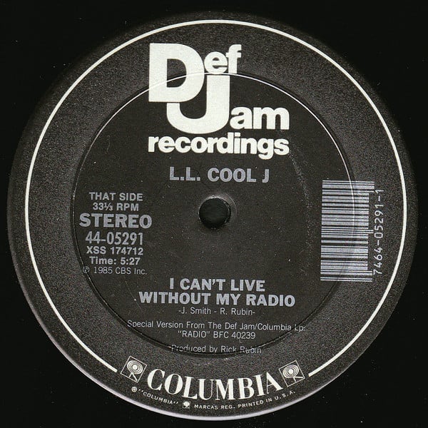 LL Cool J — I Can&#039;t Live Without My Radio cover artwork