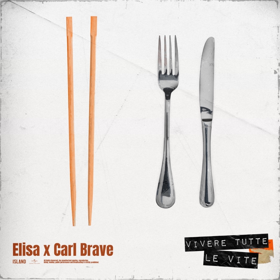 Elisa featuring Carl Brave — Vivere tutte le vite cover artwork