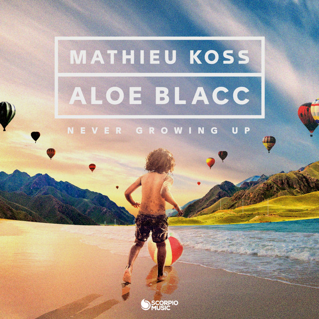 Mathieu Koss & Aloe Blacc Never Growing Up cover artwork