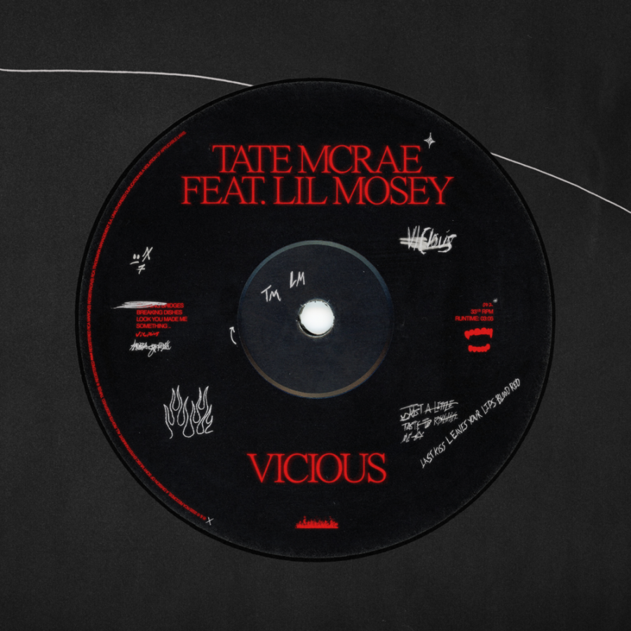 Tate McRae ft. featuring Lil Mosey vicious cover artwork