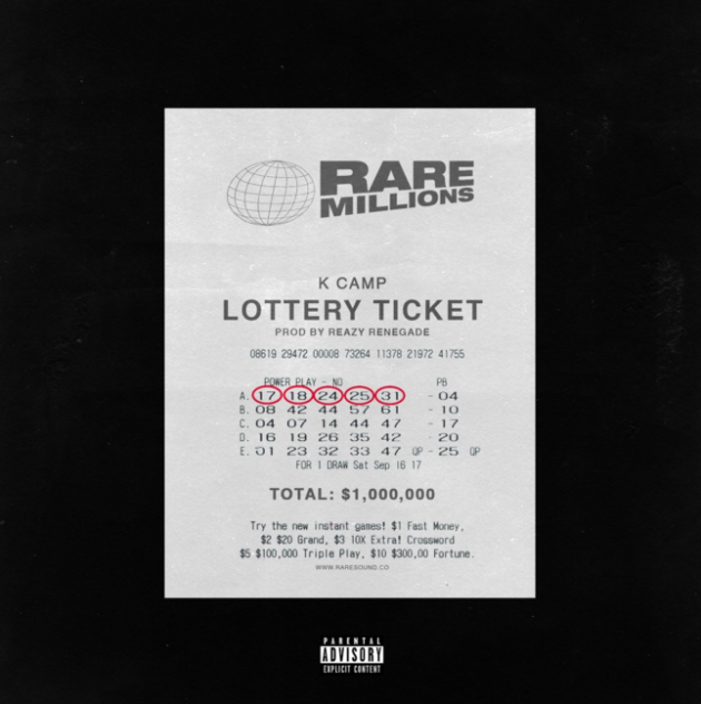 K CAMP — Lottery (Renegade) cover artwork