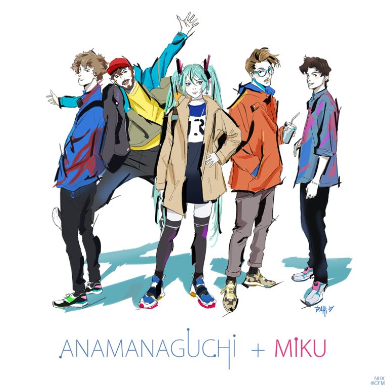 Anamanaguchi ft. featuring Hatsune Miku Miku cover artwork