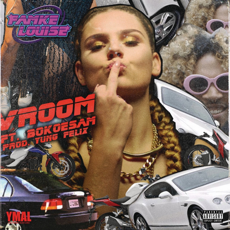 Famke Louise ft. featuring Bokoesam VROOM cover artwork