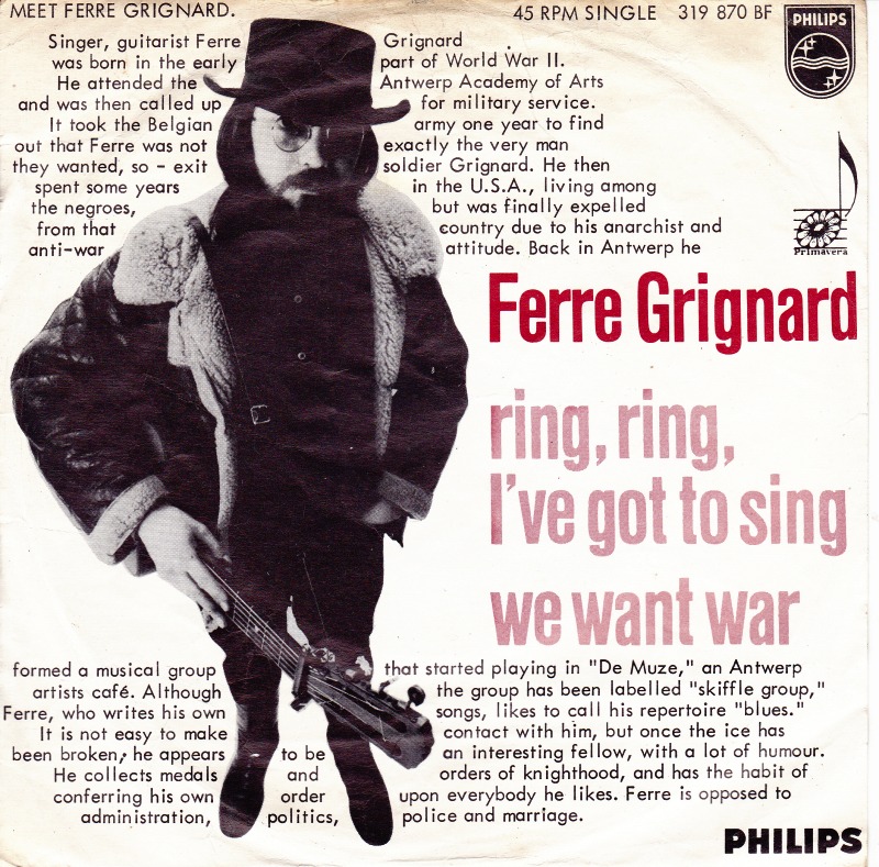 Ferre Grignard — Ring, Ring, I&#039;ve Got To Sing cover artwork