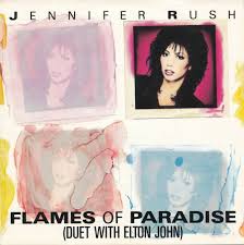 Jennifer Rush featuring Elton John — Flames of Paradise cover artwork
