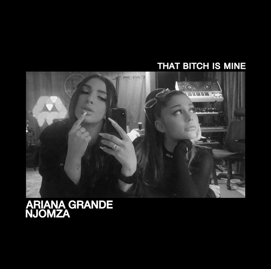 Ariana Grande featuring Njomza — that bitch is mine cover artwork
