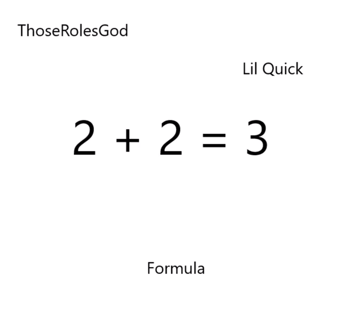 ThoseRolesGod & Lil Quick — Formula cover artwork