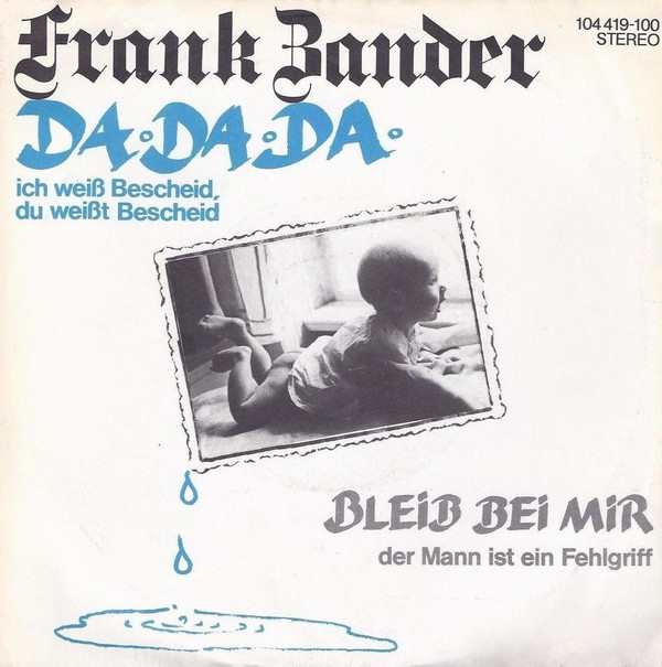Frank Zander Da Da Da (Ich Weiß Bescheid, Du Weißt Bescheid) cover artwork