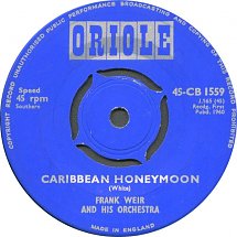 Frank Weir and His Orchestra — Caribbean Honeymoon cover artwork