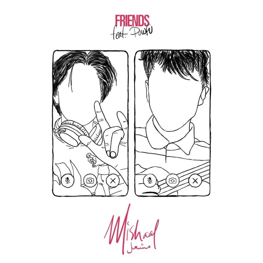 Mishaal Tamer featuring Powfu — Friends cover artwork
