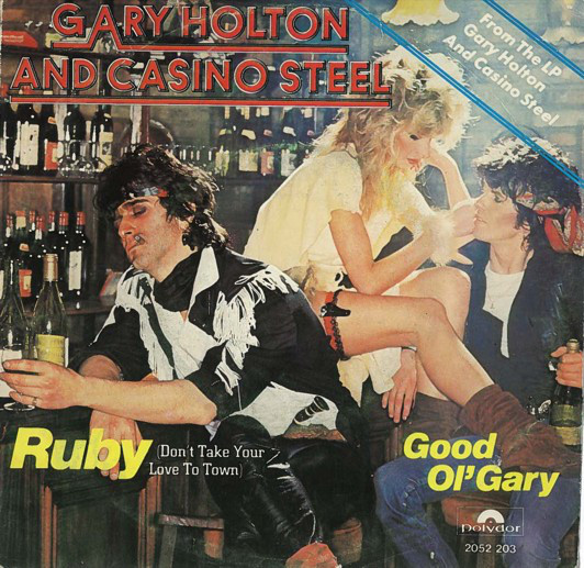 Gary Holton and Casino Steel Ruby (Don&#039;t Take Your Love to Town) cover artwork