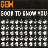 GEM — Good To Know You cover artwork
