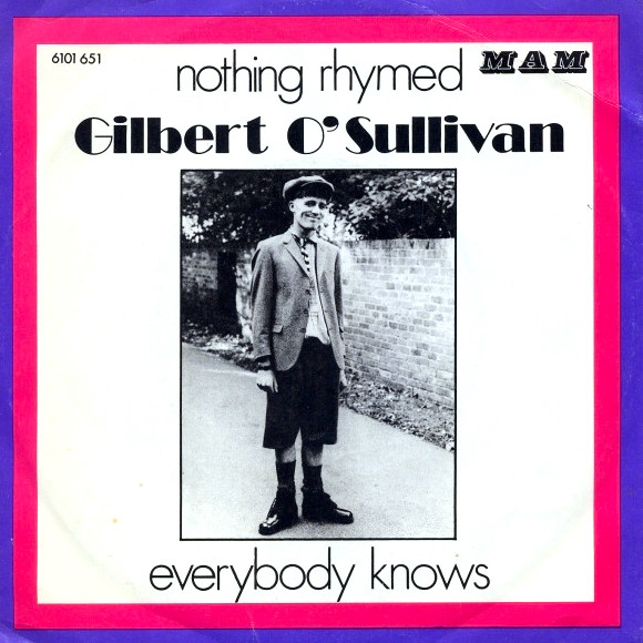 Gilbert O&#039;Sullivan Nothing Rhymed cover artwork