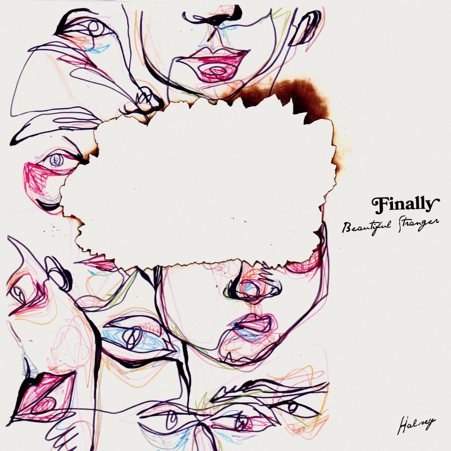 Halsey — Finally // beautiful stranger cover artwork