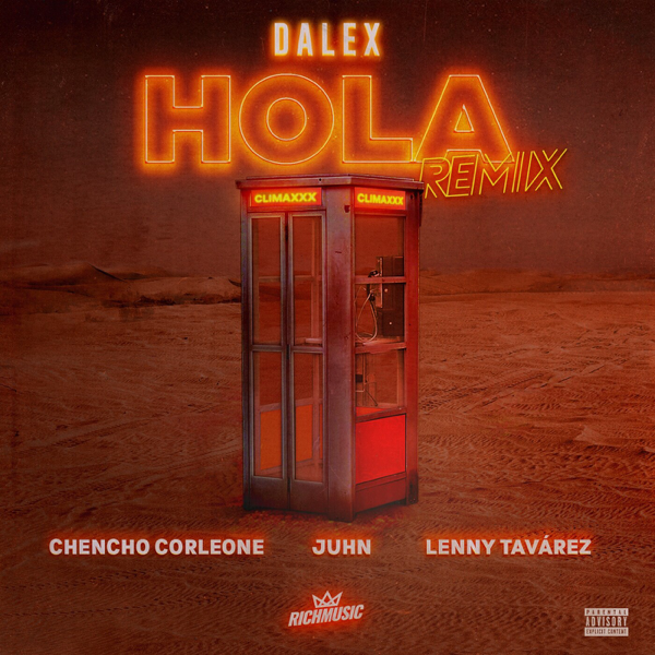 Dalex ft. featuring Lenny Tavárez, Chencho Corleone, & Juhn Hola Remix cover artwork
