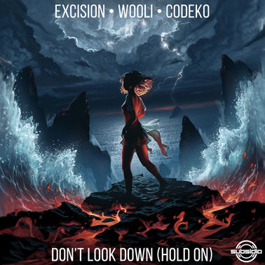 Excision, Wooli, & Codeko ft. featuring Annika Wells Don&#039;t Look Down (Hold On) cover artwork