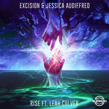 Excision & Jessica Audiffred featuring Leah Culver — Rise cover artwork
