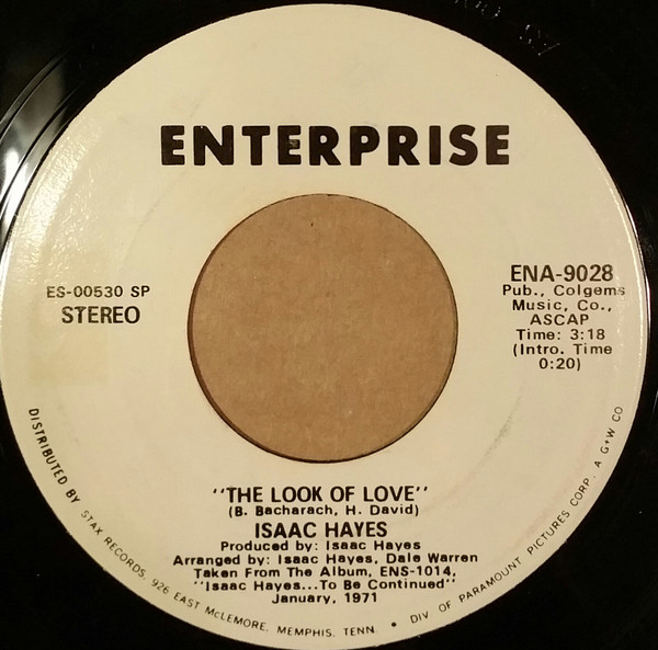 Isaac Hayes — The Look of Love cover artwork