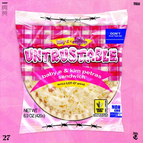 Baby E ft. featuring Kim Petras Untrustable cover artwork