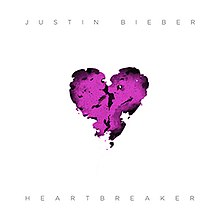 Justin Bieber Heartbreaker cover artwork