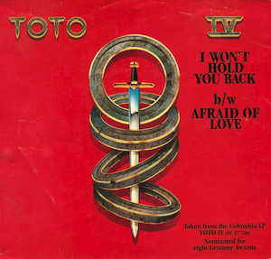 Toto — I Won&#039;t Hold You Back cover artwork