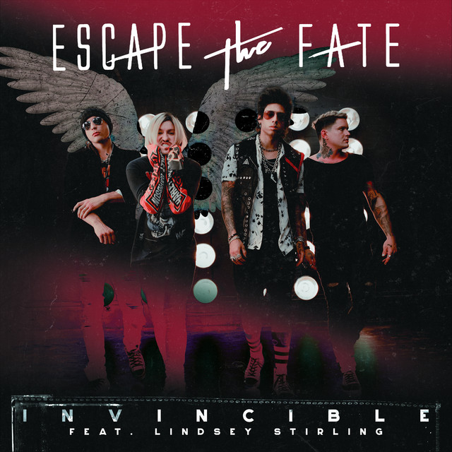 Escape The Fate ft. featuring Lindsey Stirling Invincible cover artwork