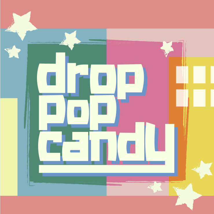 Vivid BAD SQUAD featuring Kagamine Rin & Megurine Luka — drop pop candy cover artwork