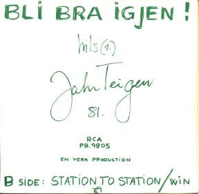 Jahn Teigen — Bli bra igjen cover artwork